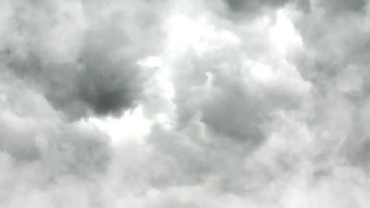 point of view inside the Cumulonimbus cloud in a clear sky