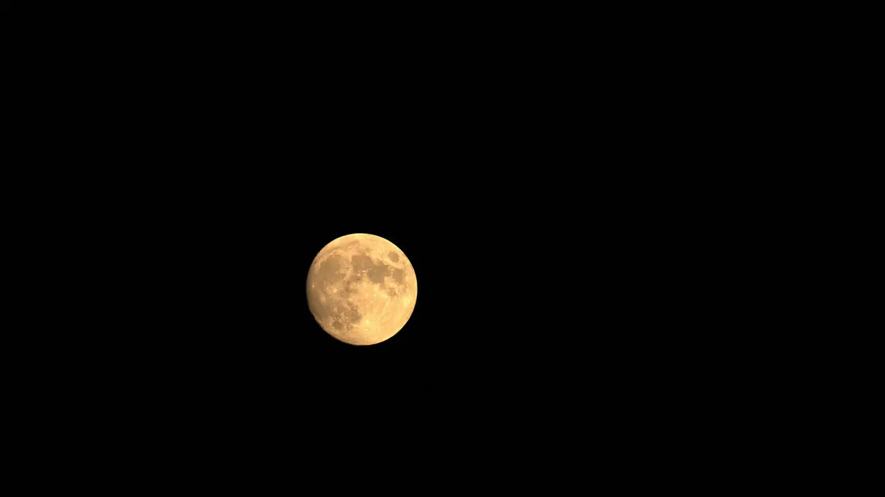 Time Lapse Of Super Full Moon Natural Astronomical Event