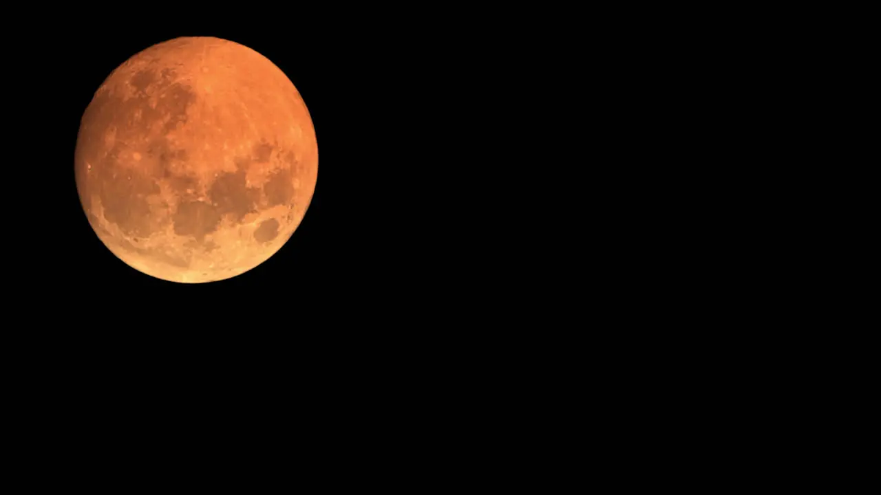 Full Super Moon Shinning Bright In The Night Sky Closeup Time Lapse