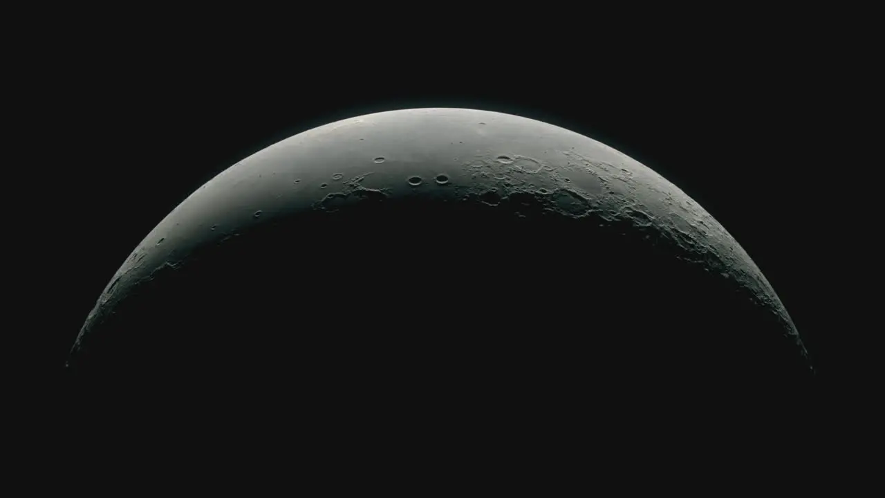 View of a Moon from the space