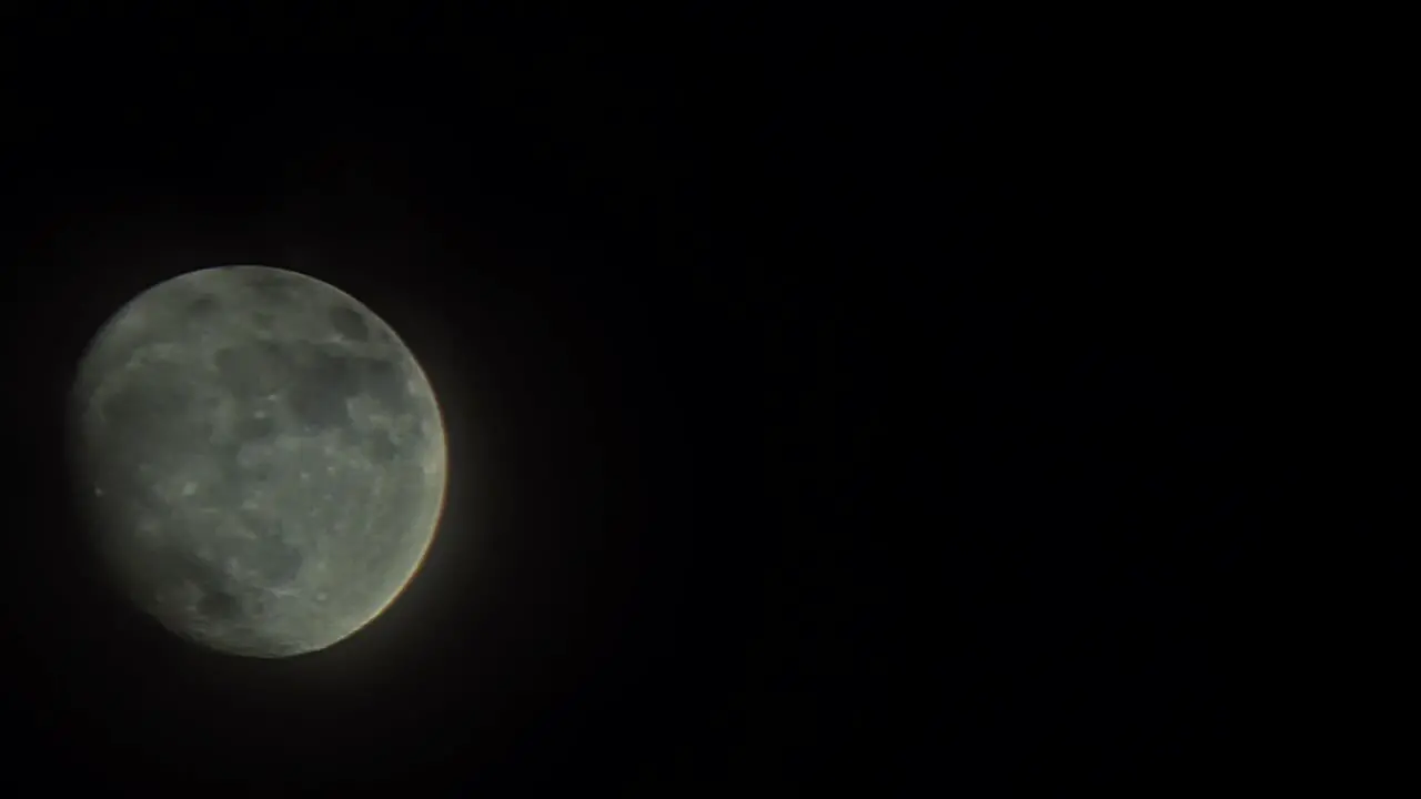 Full Moon and Clouds Time Lapse