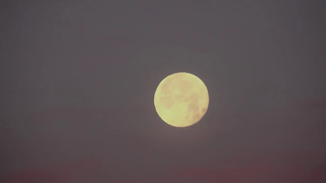 Moon with light clouds