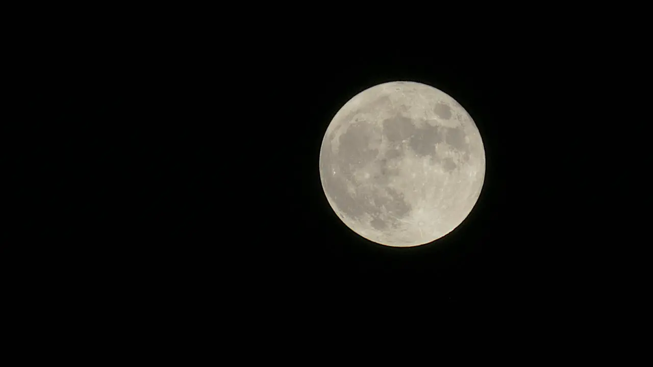 Full Moon Telephoto Shot 4k