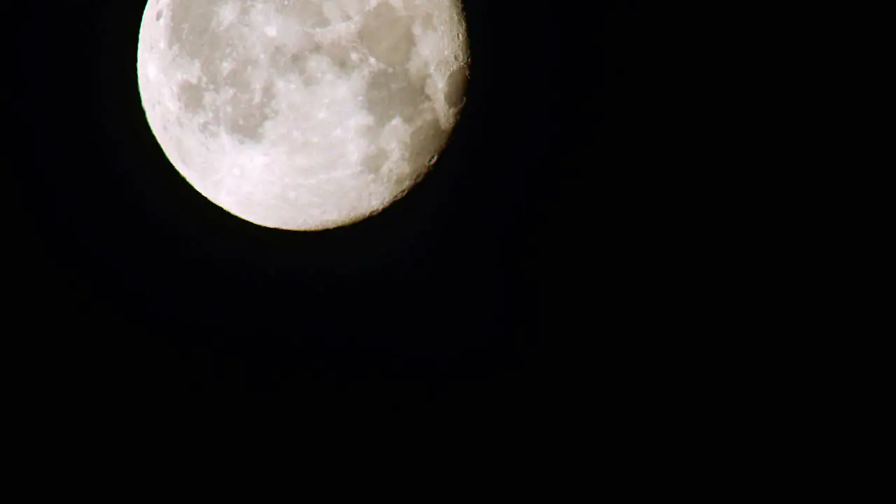 A beautiful full moon setting in this astronomical time lapse shot