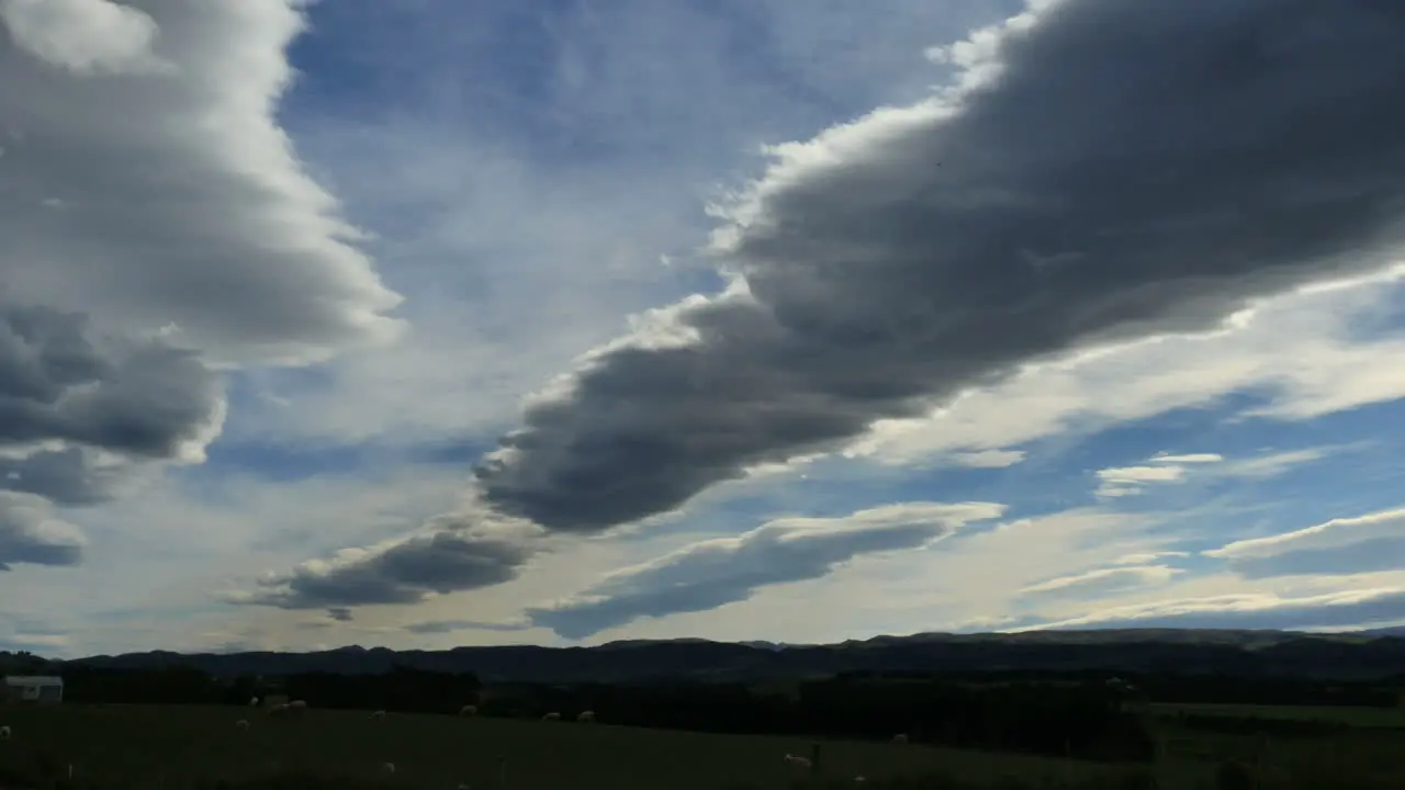 New Zealand Cloud Formation Long And Narrow