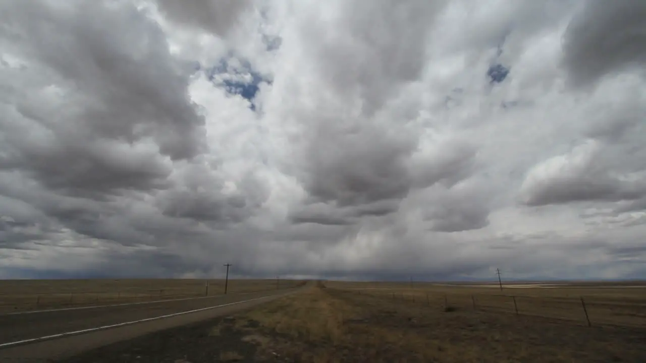 A time lapse view of dark clouds in the sky