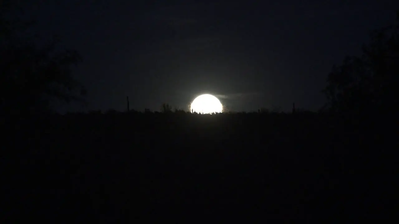 Arizona Full Moon Rising Time Lapse