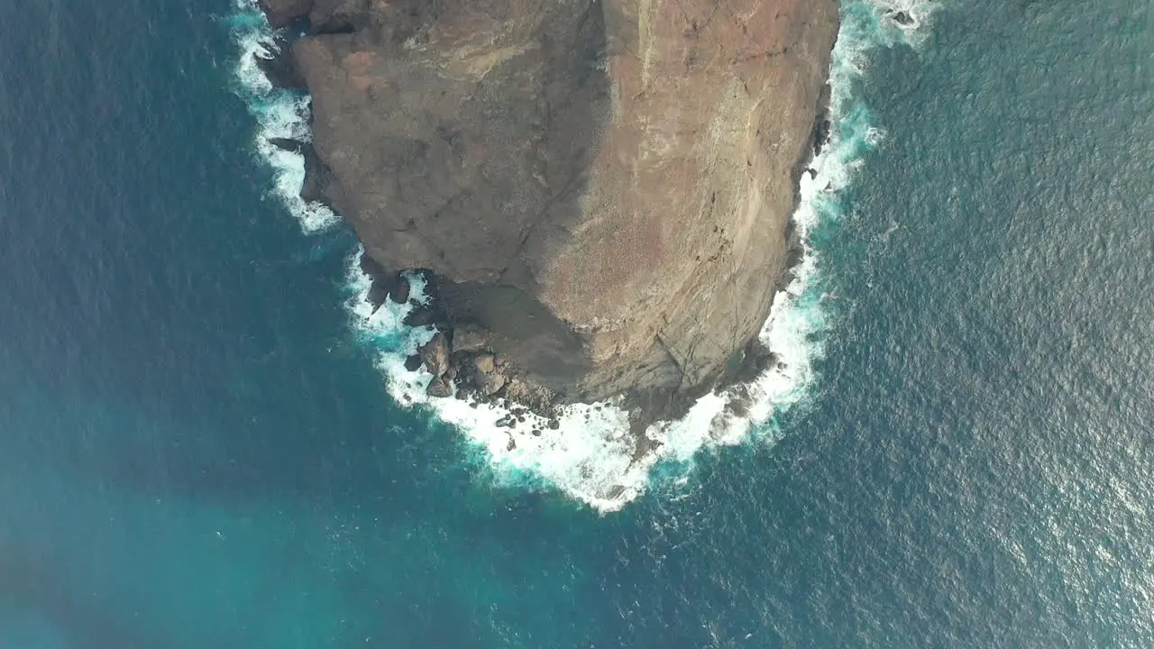 Aerial shot Pico Branco Porto Santo Madeira Portugal