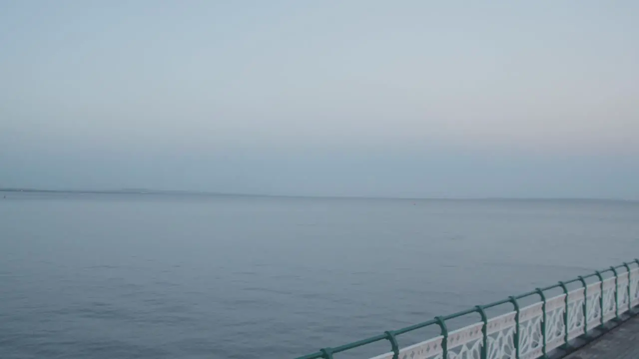 View Along Penarth Pier In Wales At Dusk 1