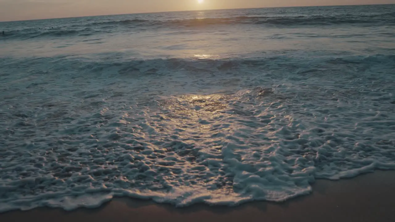 wide-angle shot of waves on the pacific ocean in La Punta Mexico