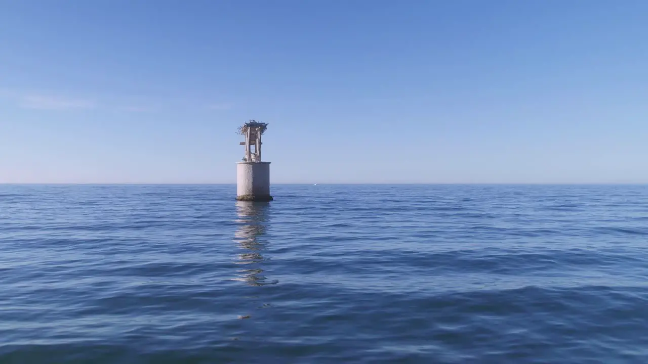 Aerial cable tower in Playa del Cable Marbella Spain