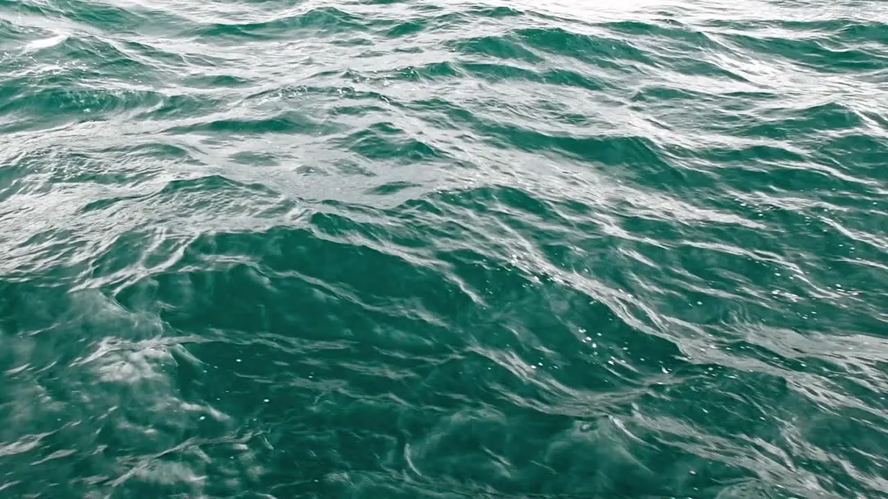 Slowmotion shot of the tide flowing through stunning water