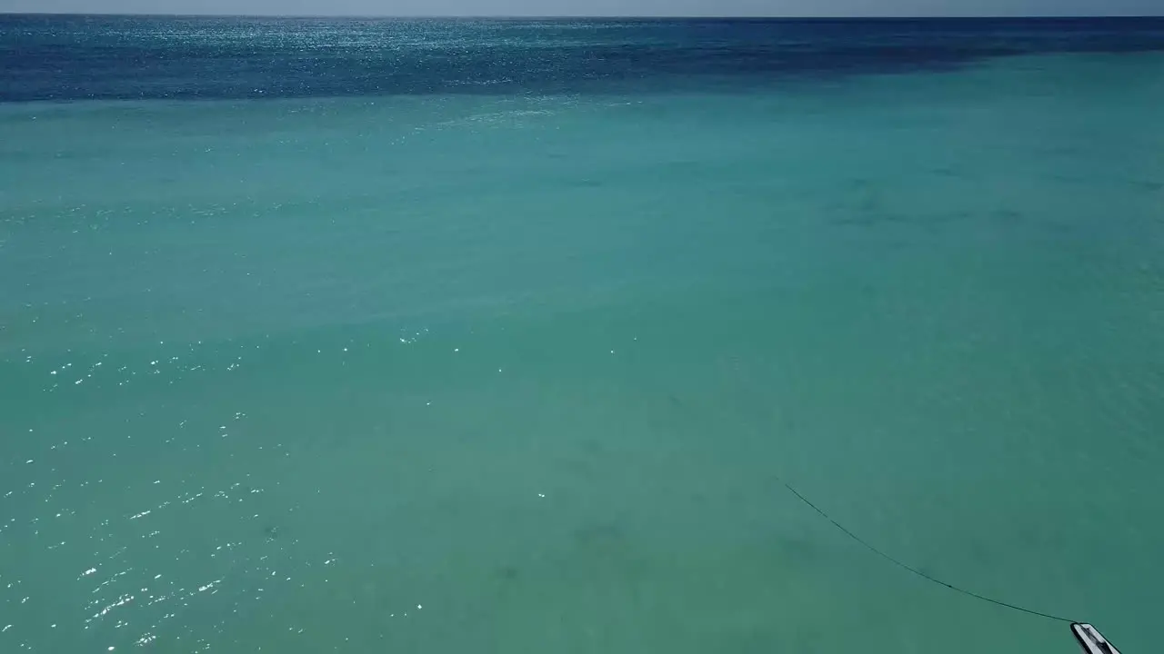 Amazing aerial drone image of the sea beach