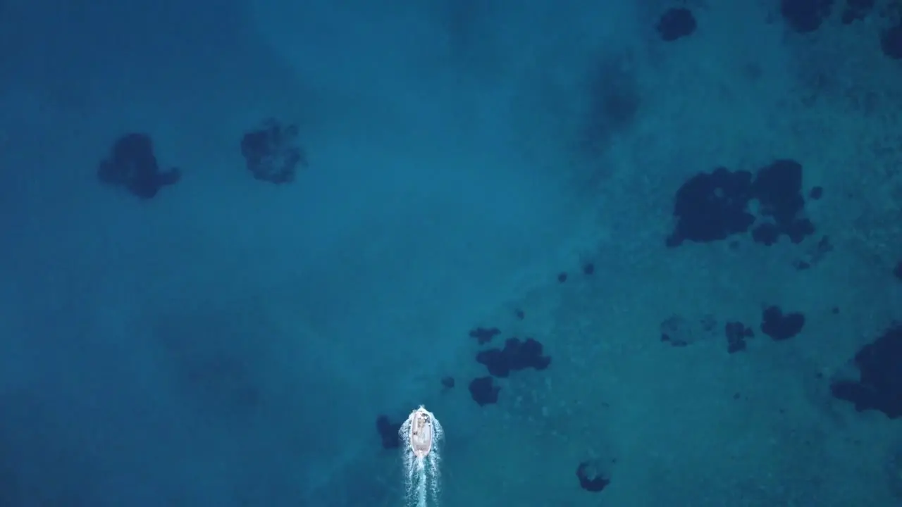 Boat sailing across water