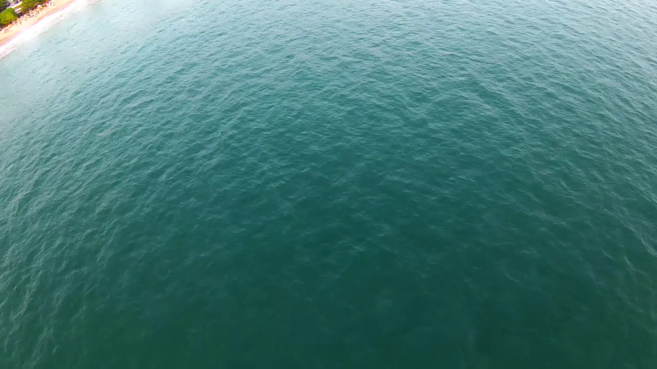 Flying Fast Low Over Turquoise Sea Water To Marvelous Sandy Beach Sri Lanka