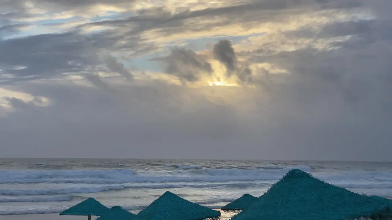 panoramic view of Caparica beach along the Atlantic