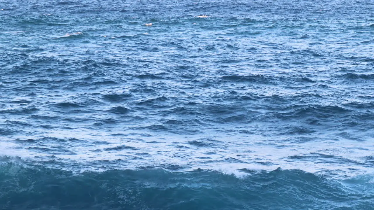 4k Blue Waves In The Open Water in Malta