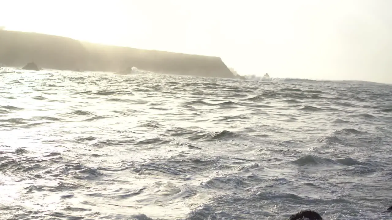 rough seas during a strong storm