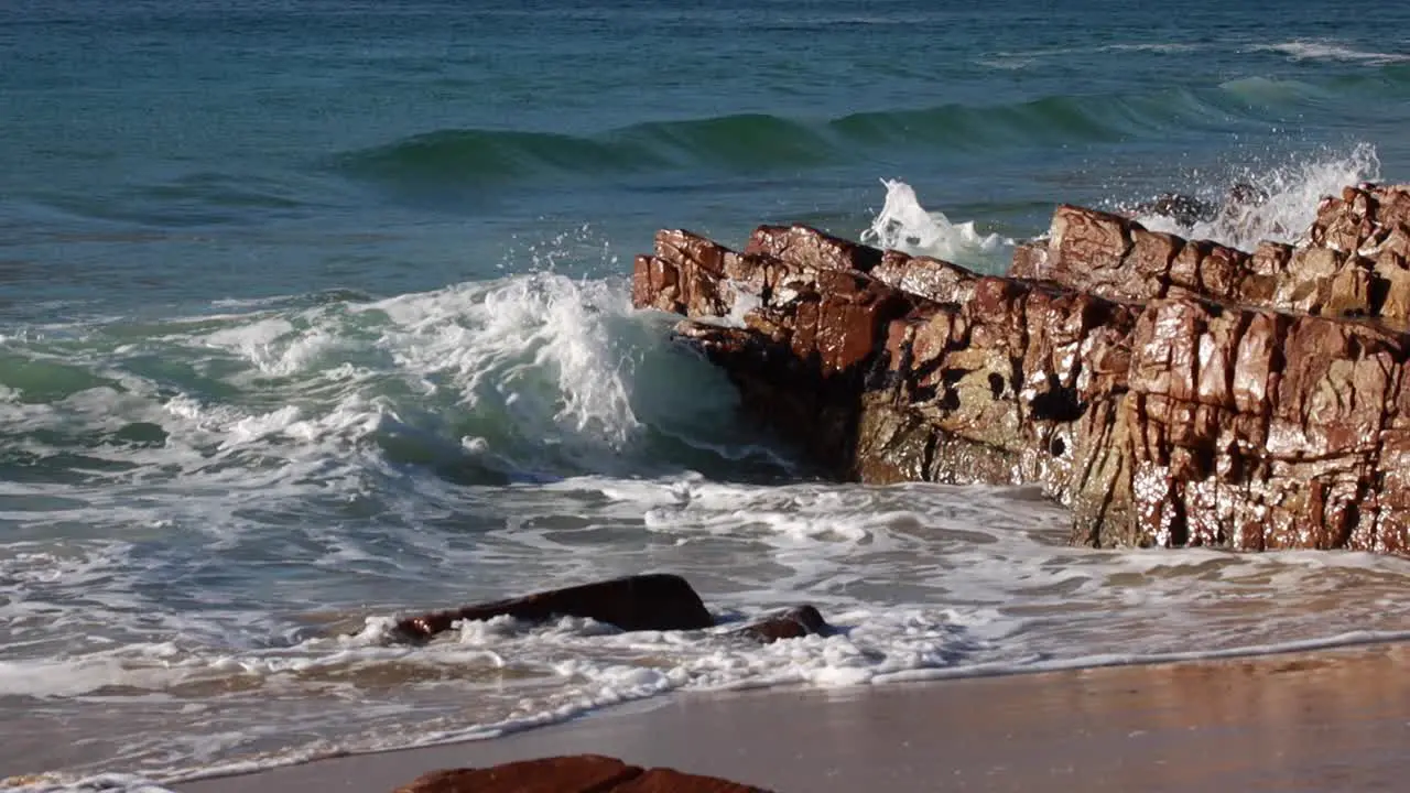 South African rocky shoreline false bay