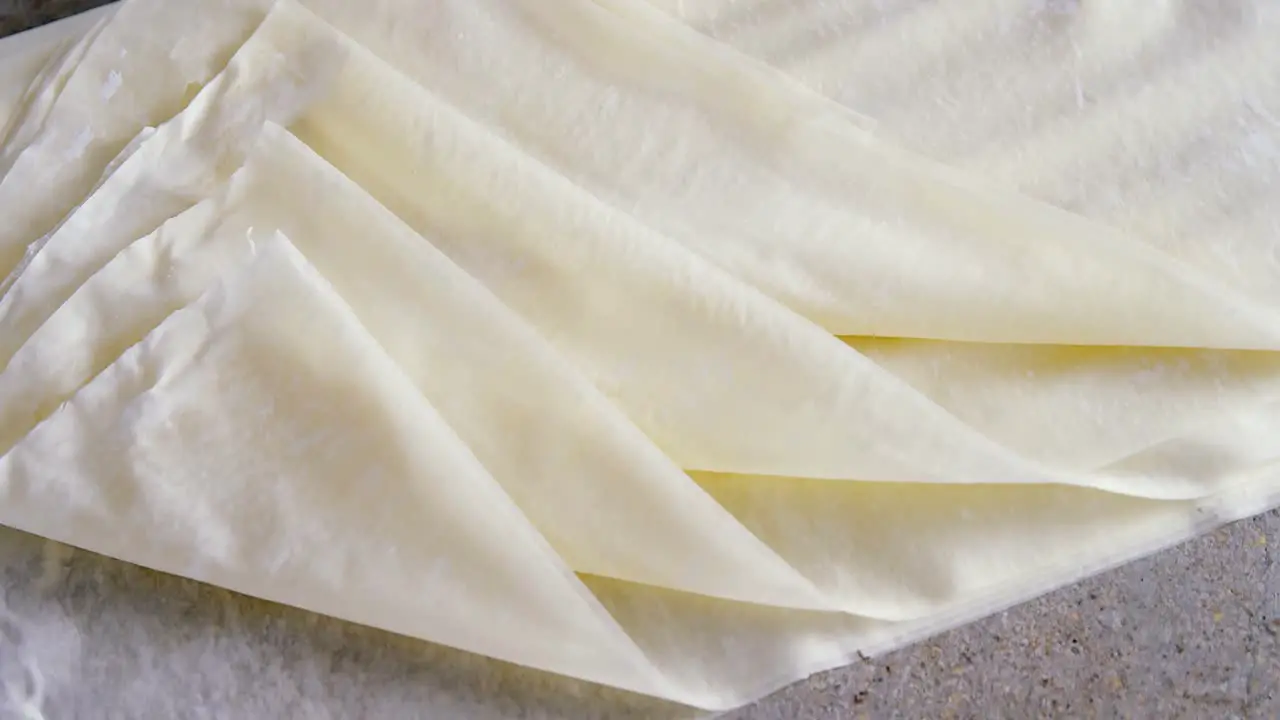 Close-up of wax paper 4k