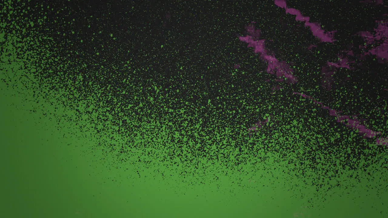 Gritty green and black background with paint splatters