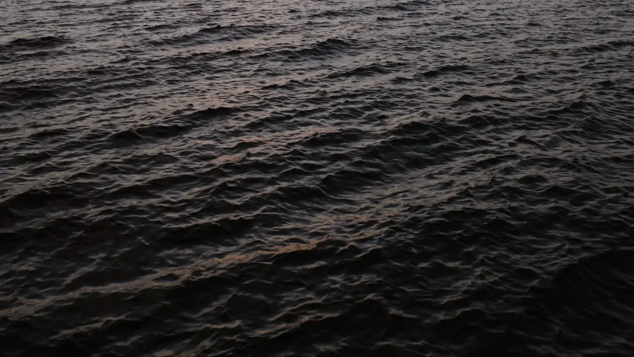 Dark Gloomy Waves Of The Sea During Dusk