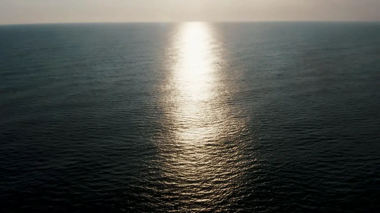 Glistening Ocean With Sunlight Reflection At Monterrico Beach During Sunrise In Guatemala