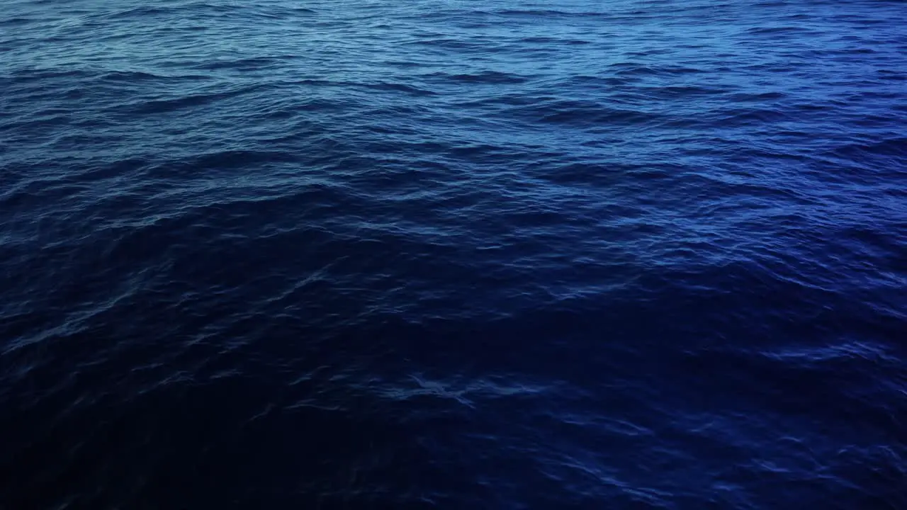 Calm waves and water in beautiful shades of blue