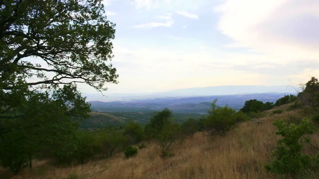 Wide panning shot of Natural Landscape