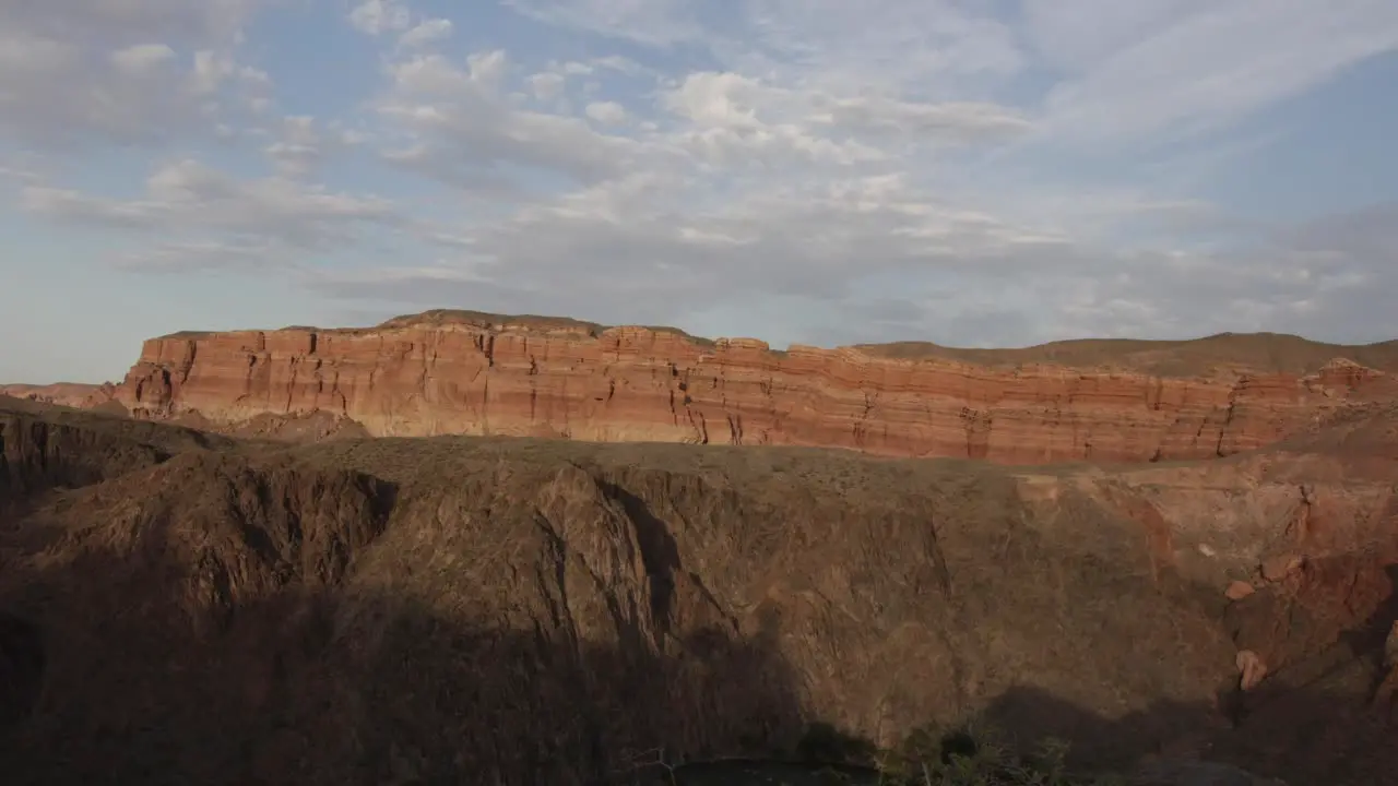 Sunset at beautiful sandstone formation