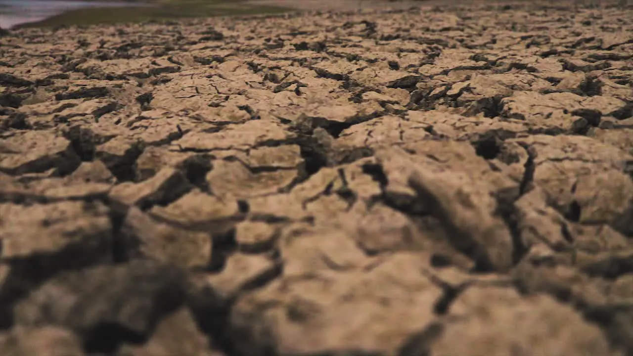 Drought and big cracks in an arid soil