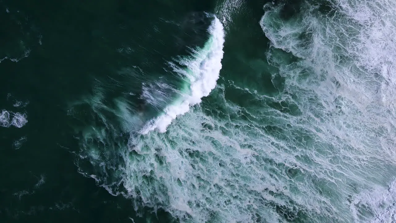 Moody ocean textures created by powerful crashing waves