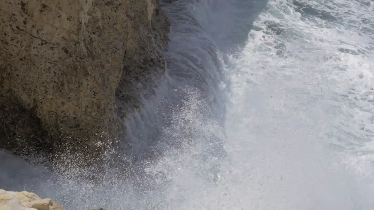 When sea and land meeting Rosh Hanikra sea scene