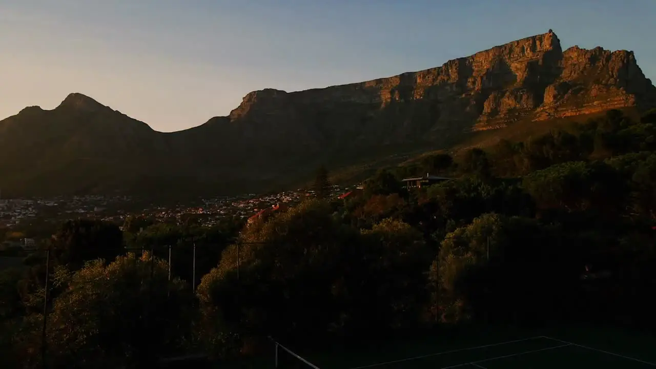 timelapse of mountain landscape from dark until dawn