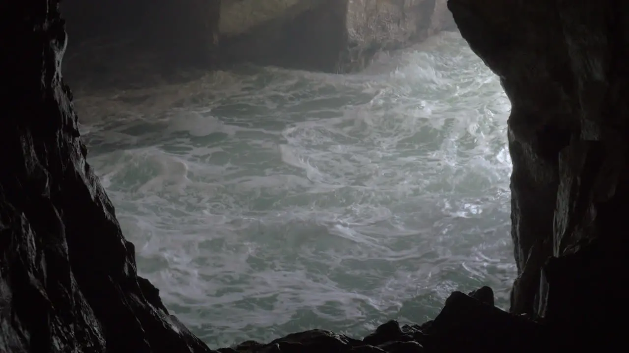 Grotto and rough sea at Rosh Hanikra