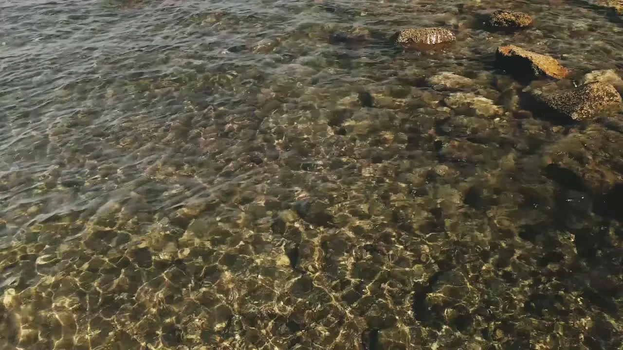 View of clean sea near the shoreline