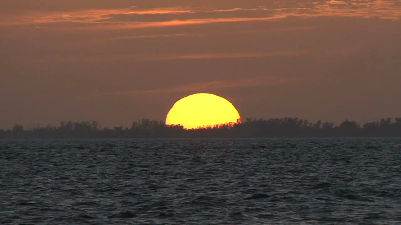 Sunset and water