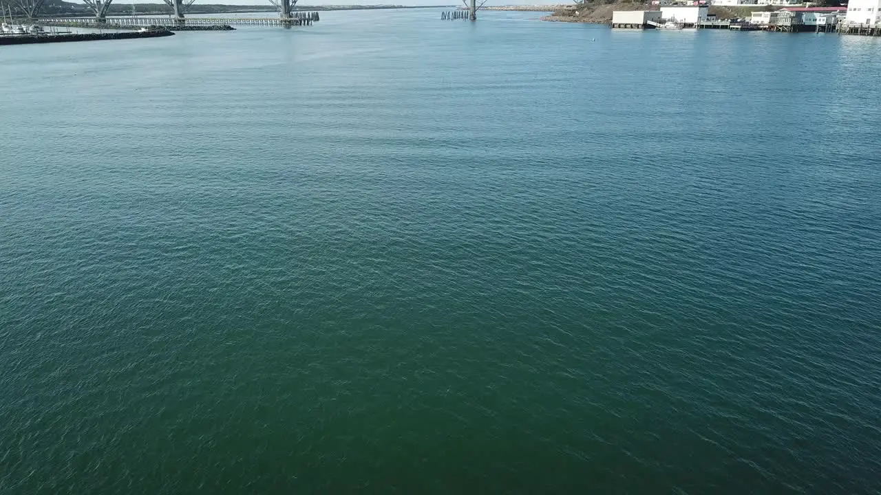 aerial view of Newport Oregon