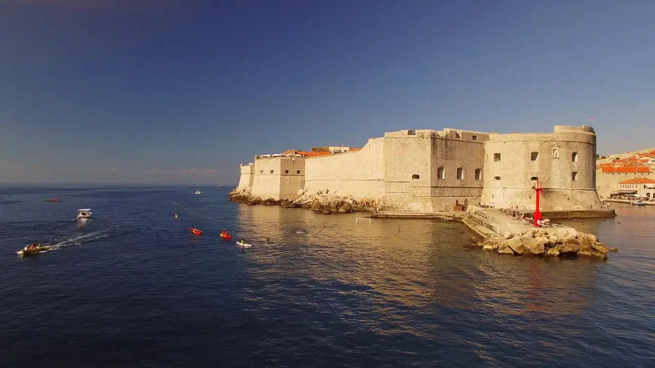 A beautiful view of the old town and the sea