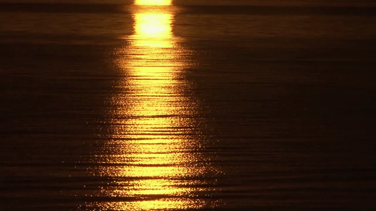 time lapse of midsummer sun reflection in water