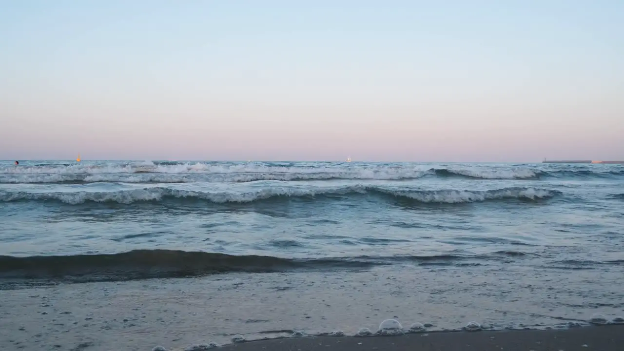 Valencia sea shot during sunset