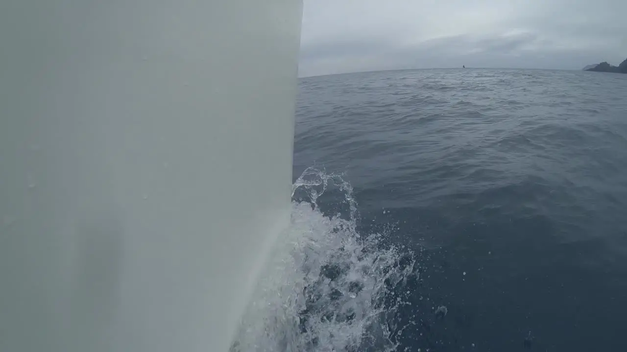 Yacht Bow Wake