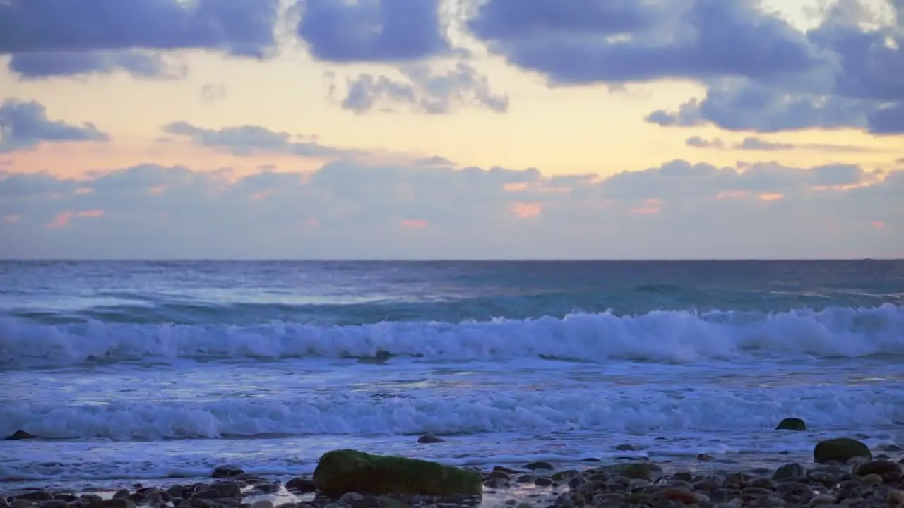 Ocean waves near the coast