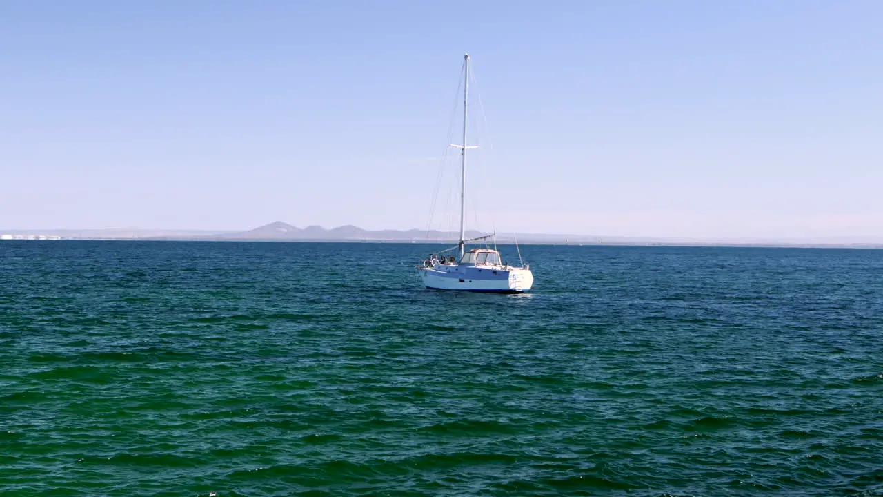 Boat in the middle of the ocean