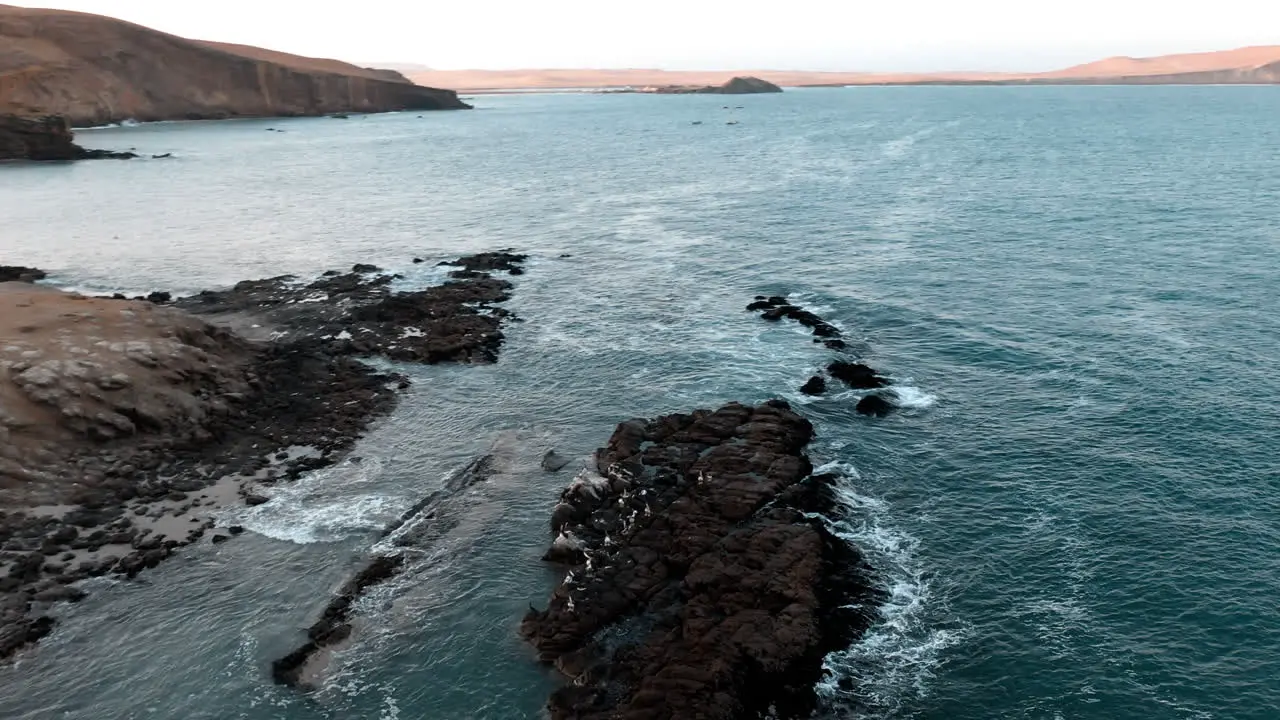 Paracus Peru drone footage Sunset