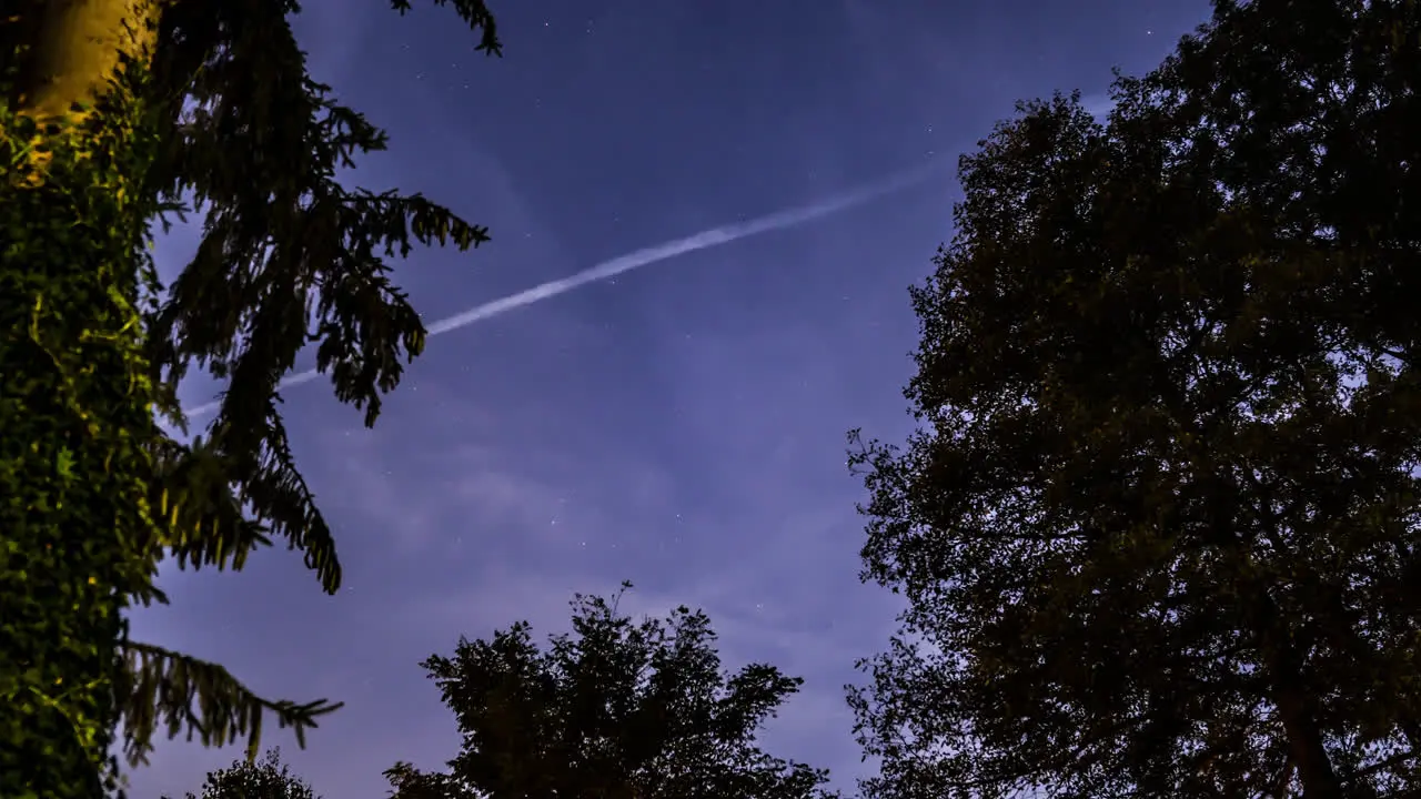 Timelapse of a day to night transition