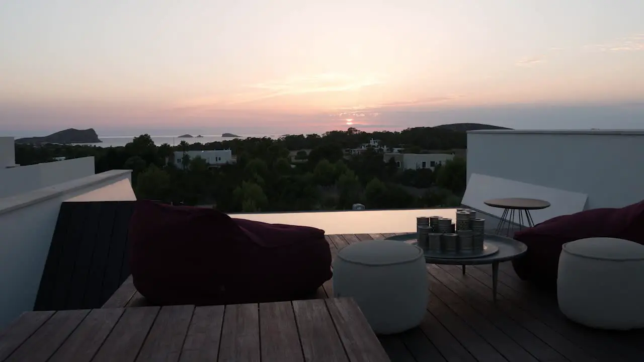 Sunset timelapse from Ibiza island in Spain