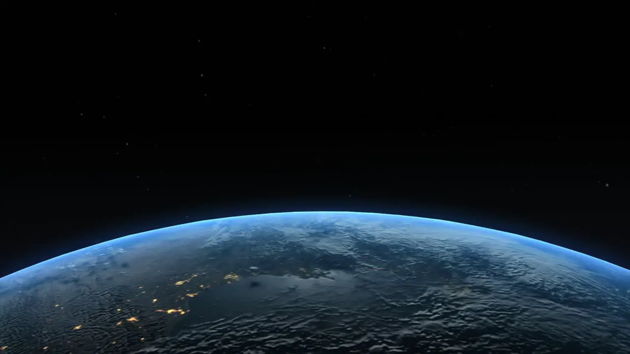 Earth from Space Turning Night into Day 4k