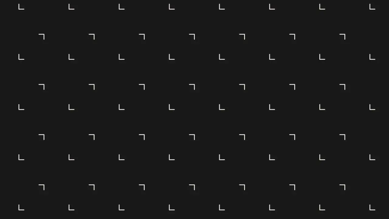 Monochromatic white pixels and triangles in rows pattern