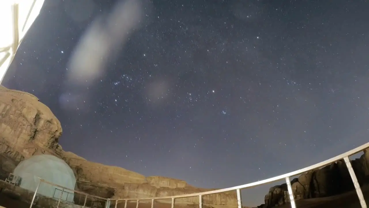 starlapse in the desert sky